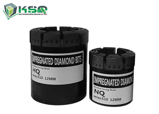 Impregnated NQ Diamond Core Drilling Bit For Dense Formations Reaming Shells
