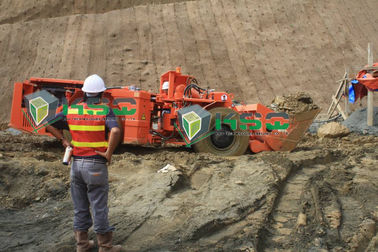 De Afstandskipwagen van de ondergrondse Mijnbouwlading met Concreet Shotcrete Robotwapen, KSQ rl-2 LHD