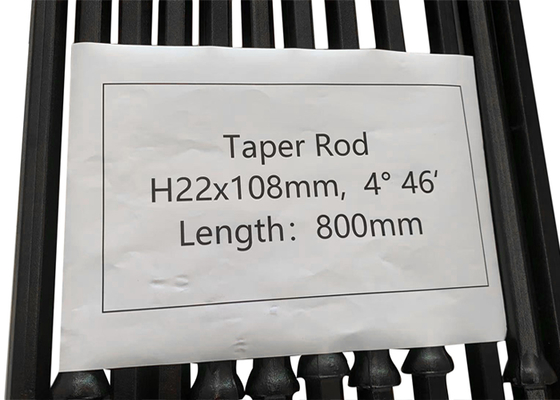 H22x108mm Conische Boorstalen Staaf 4/6/7/11/12 Graad Lengte 800mm voor Top Hammer Boren
