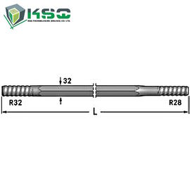 R28 de r32-Hexuitdraai 32-R28 van de Drifterstaaf Spoelend Gat 9.6 mm