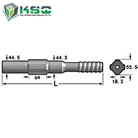 Van de ingersoll-rand de Adapter URD475, URD550, VL120, EVL130, VL140, F16 Boorsteel