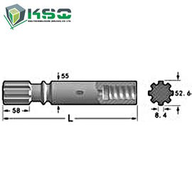 De Steeladapter HC 40, HC 80, HC 90, HC 105, HC120 van de Montabertboor