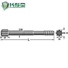 Het wolframcarbide T45 paste van de Adapter van de Boorsteel de Mijnbouwsystemen in