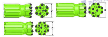 Groene de Beetjesr38 Sferische/Ballistische Knopen Dia 64 - 89mm van de Mijnbouwboor