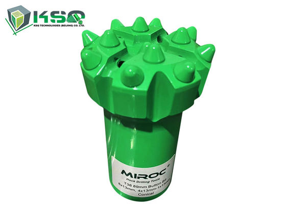T38 - 89mm voor het boren van rotsen Sferische / ballistische knoppen met draad