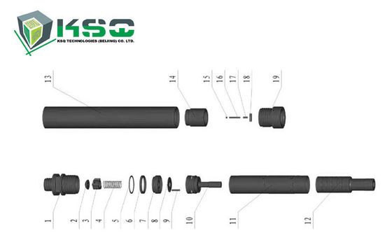 DTH-merkgebonden de thermische behandelingsprocédé dth90-I van Boringshulpmiddelen Hamer