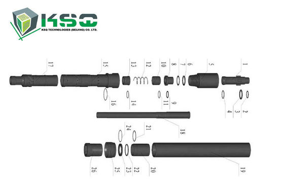 CNC van de Boringshulpmiddelen van de Malenrots van de het Waterput Boor de Boorstaaf voor Mijnbouw